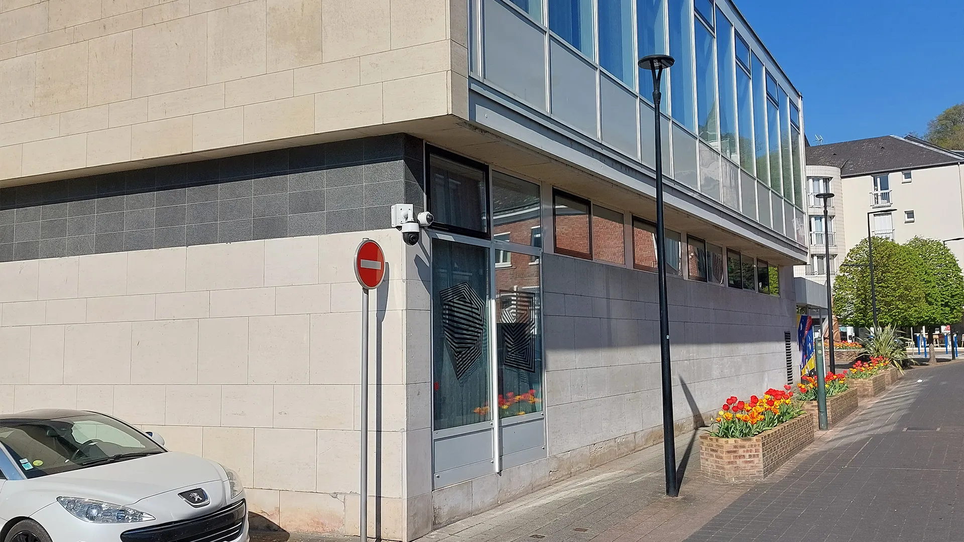 Plan infrastructure de la ville de Barentin équipé de camera Comelit